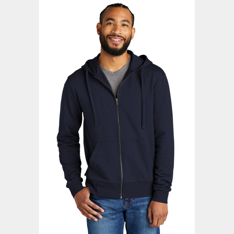 Unisex Organic French Terry Full Zip Hoodie Thumbnail