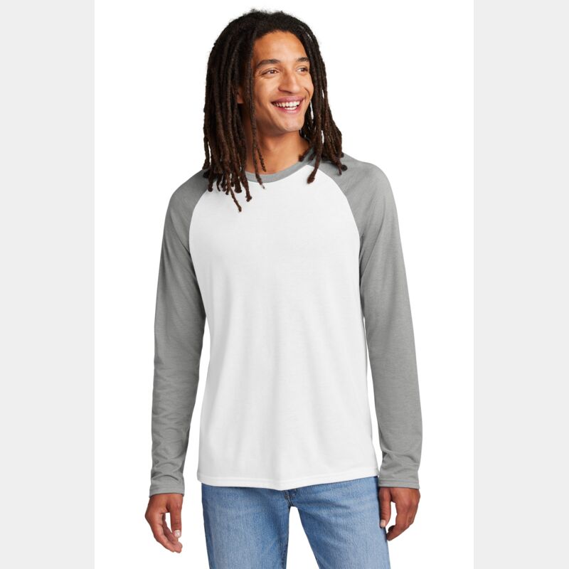 Unisex Tri Blend Long Sleeve Colorblock Raglan Thumbnail