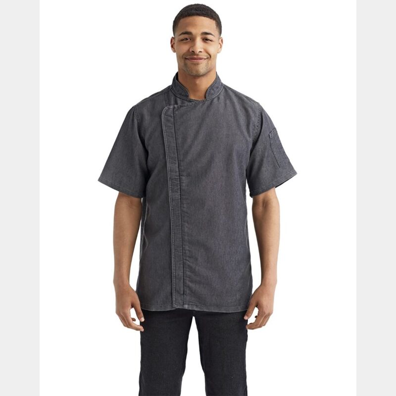 Unisex Zip-Close Short Sleeve Chef's Coat Thumbnail