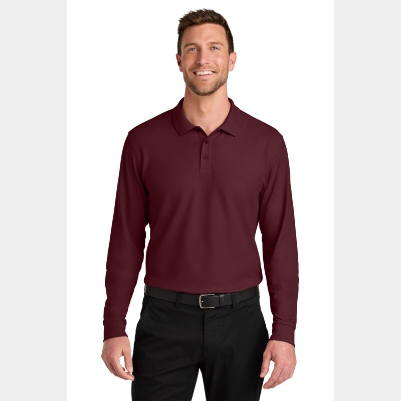 Wearever Signature Pique Long Sleeve Polo Thumbnail