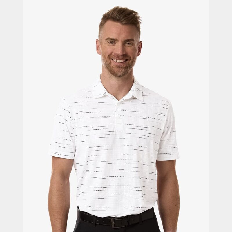 Men's Ultimate365 Mesh Glimmer Print Polo Thumbnail
