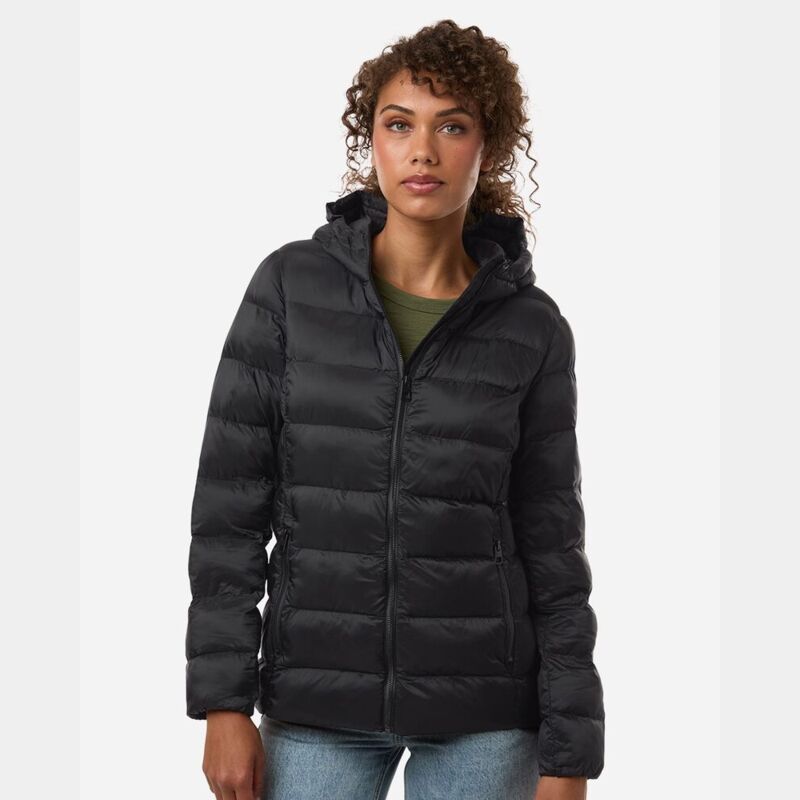 Women's Lightweight Poly-filled Hooded Puffer Jacket Thumbnail