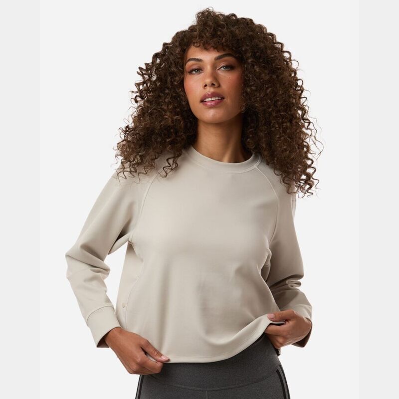 Women's Beyond Side-Snap Crewneck Sweatshirt Thumbnail