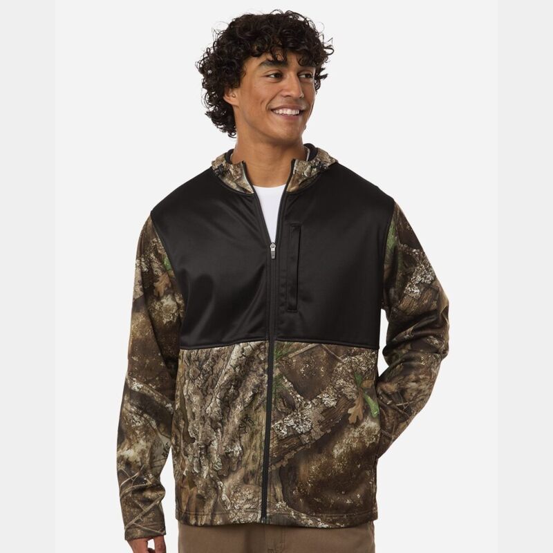 Unisex Realtree® Performance Colorblocked Full-Zip Hooded Sweatshirt Thumbnail