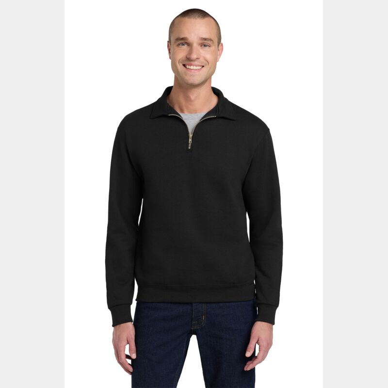 Super Sweats ® NuBlend ® 1/4 Zip Sweatshirt with Cadet Collar Thumbnail