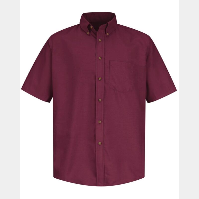 Men's Tall Poplin Short Sleeve Dress Shirt Thumbnail