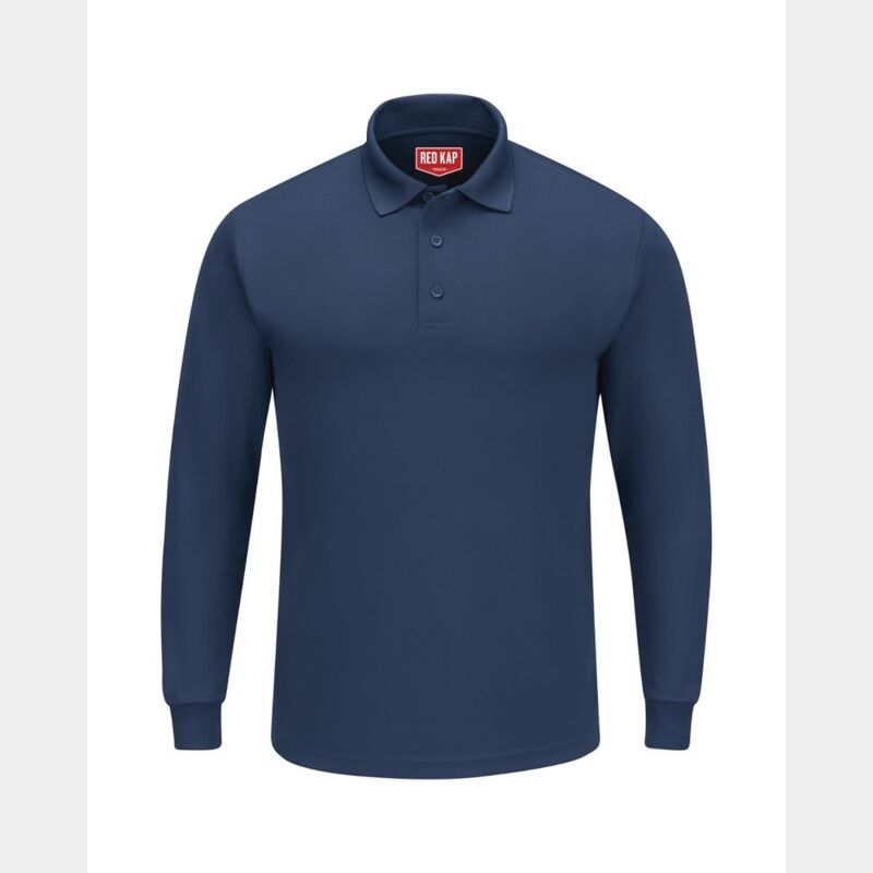 Men's Long Sleeve Performance Knit Polo Thumbnail