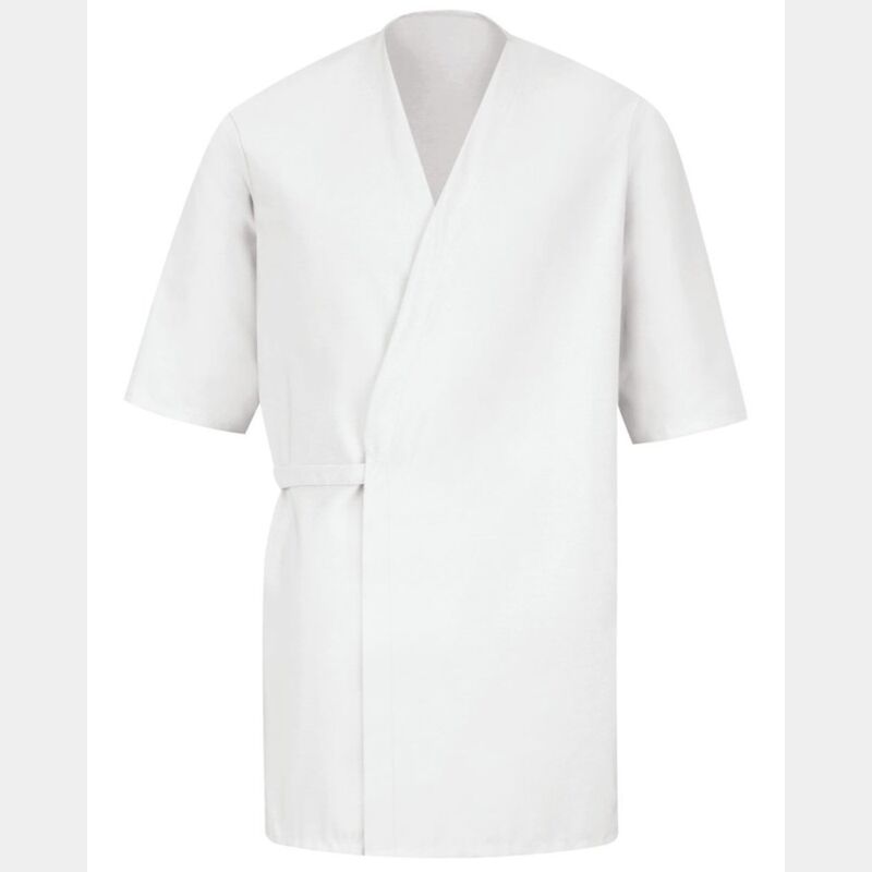 Men's Collarless Poplin Butcher Wrap Thumbnail
