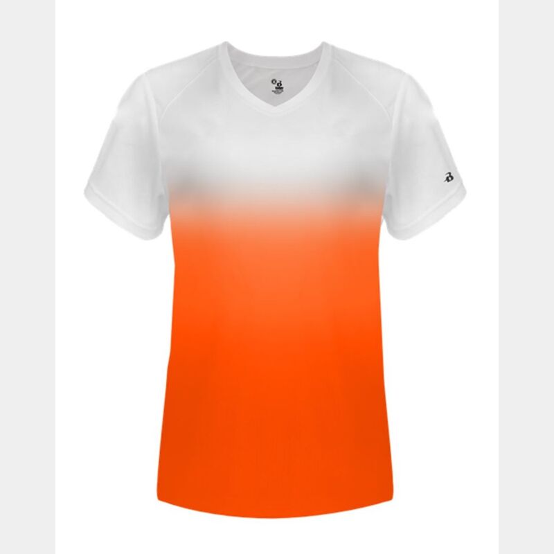 Women's V-Neck Ombre T-Shirt Thumbnail