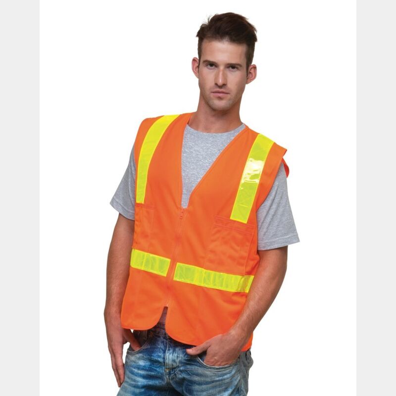 Unisex USA-Made ANSI Solid Surveyor's Vest Class 2 Thumbnail