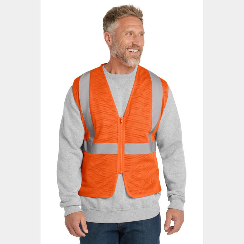 Ansi 107 Class 2 Economy Mesh Zippered Vest Thumbnail