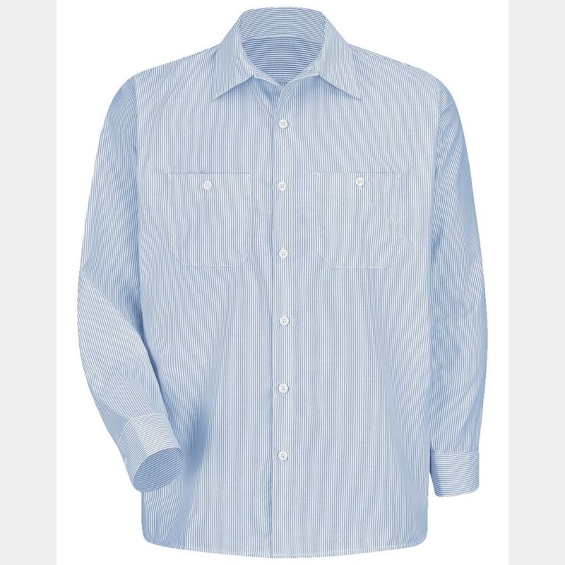 Men's Tall Industrial Stripe Work Shirt Thumbnail