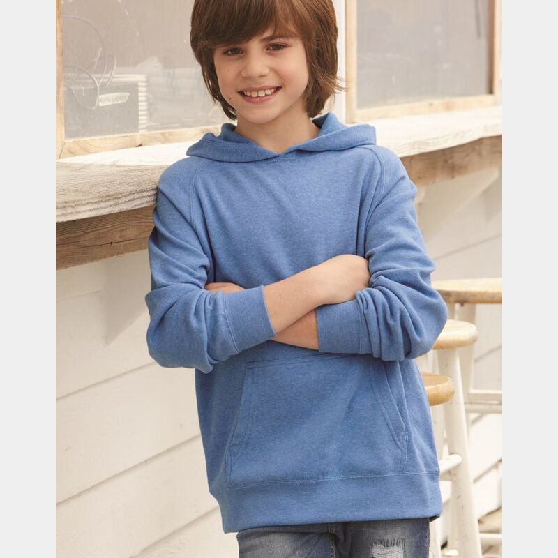 Youth Special Blend Raglan Hooded Sweatshirt Thumbnail