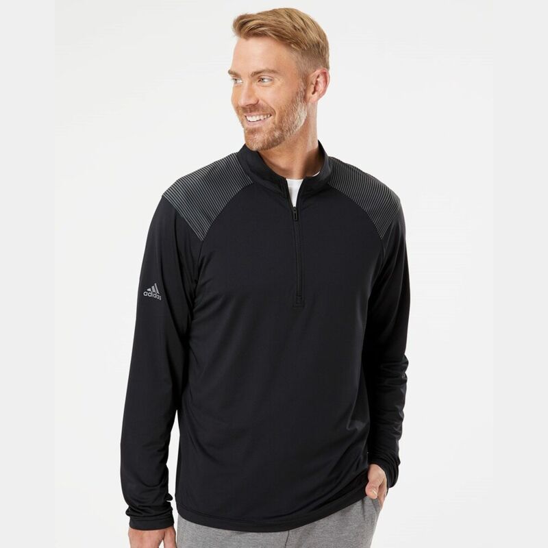Shoulder Stripe Quarter-Zip Pullover Thumbnail