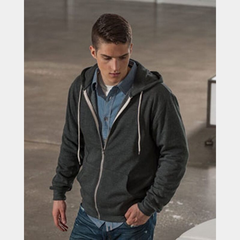 Retro Heather Full-Zip Hooded Sweatshirt Thumbnail