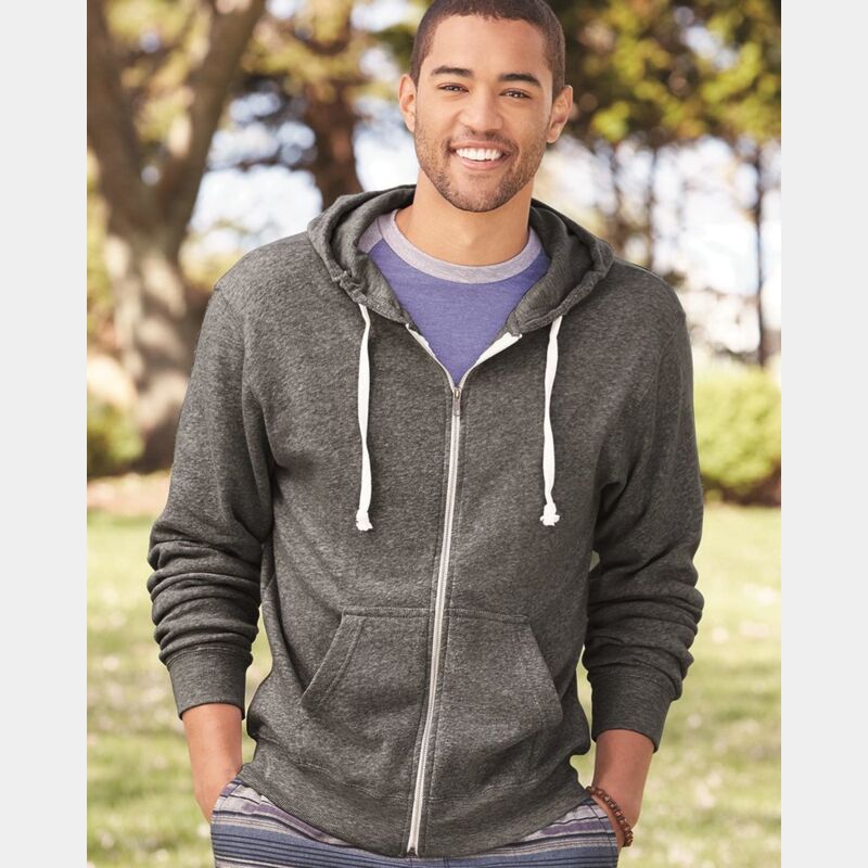 Triblend Hooded Full-Zip Sweatshirt Thumbnail