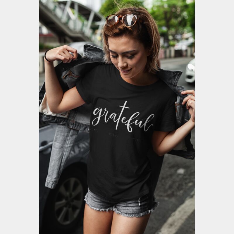 Ladies Grateful T shirt Thumbnail