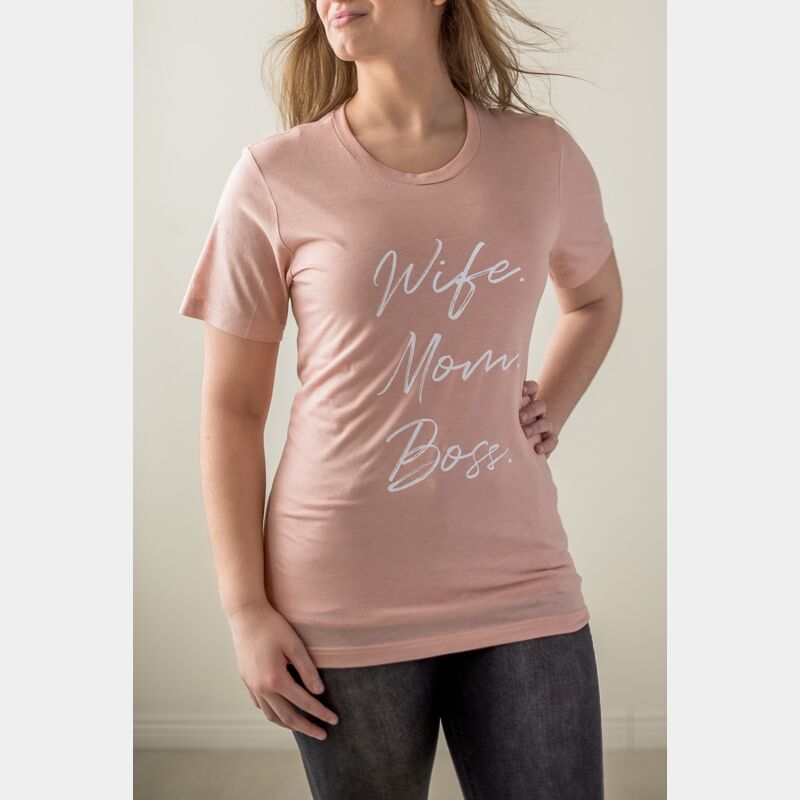 Wife Mom Boss T shirt Thumbnail