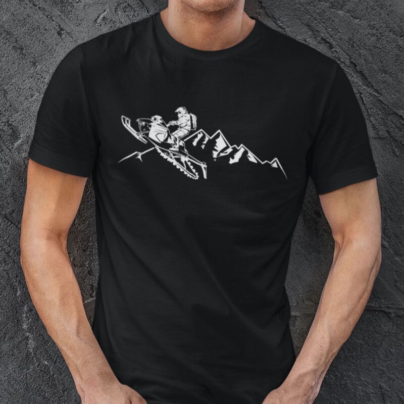 Mountain Sled Riding T Shirt Thumbnail