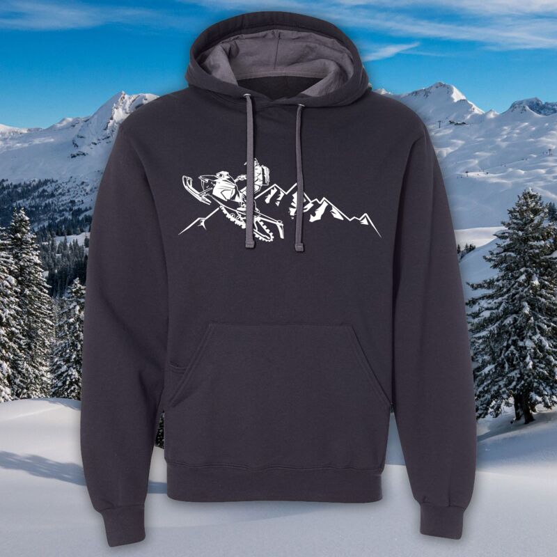 Mountain Sled Riding Pullover Hooded Sweatshirt Thumbnail