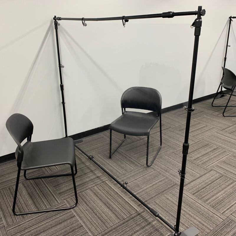 Clear Portable Separation Wall Thumbnail