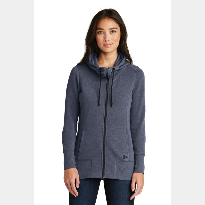 ® Ladies Tri Blend Fleece Full Zip Hoodie Thumbnail