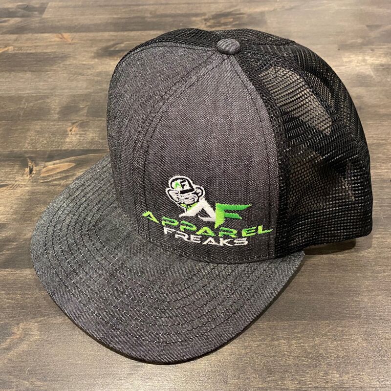 Apparel Freaks Flat Bill Snapback Hat in Heather Grey/Black Thumbnail