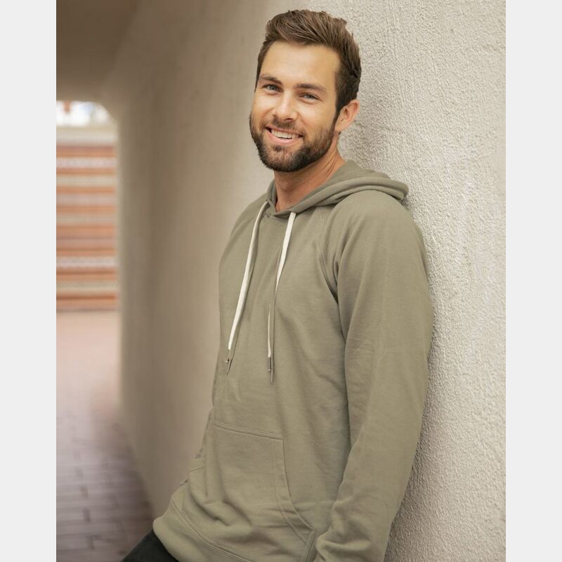 Unisex Lightweight Loopback Terry Hooded Pullover Thumbnail