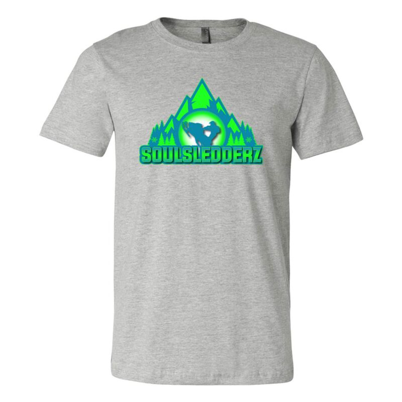 Hi Viz Blue & Green SoulSledderz T Shirt Thumbnail